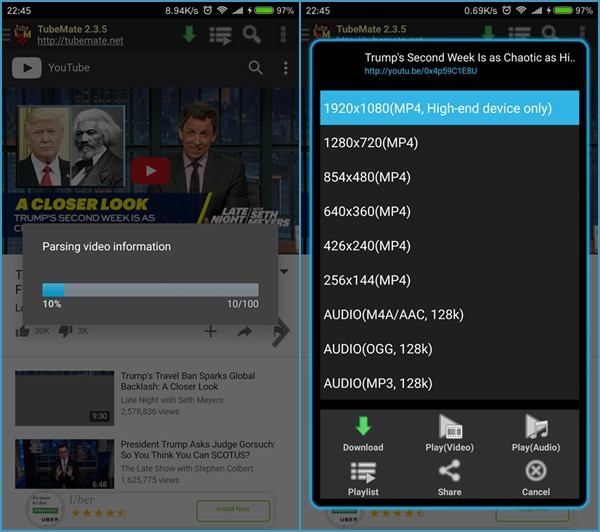 best youtube video downloader for andorid
