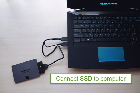 Connect SSD to Computer and Open the Software