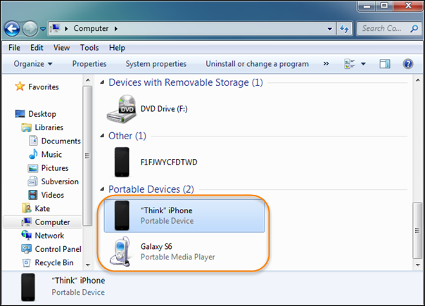 Transfer iPhone Photos to Android by Drag-and-Drop