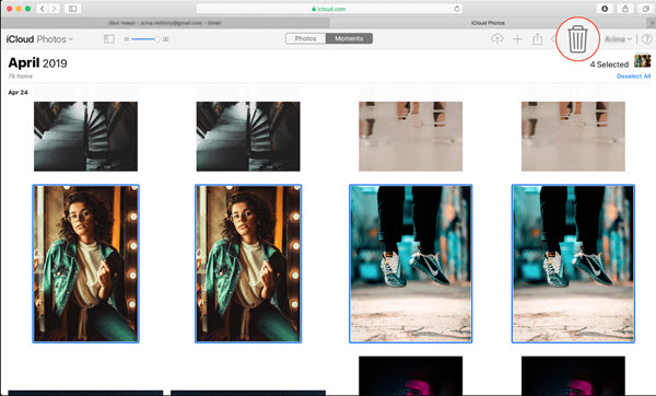 Delete Photos from iCloud Through Browser.
