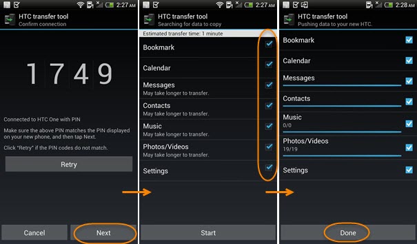 How to Use HTC Transfer Tool