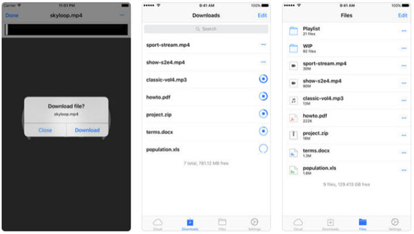 QWE is another free video downloader app to download and navigate videos on iPhone, iPad and iPod.