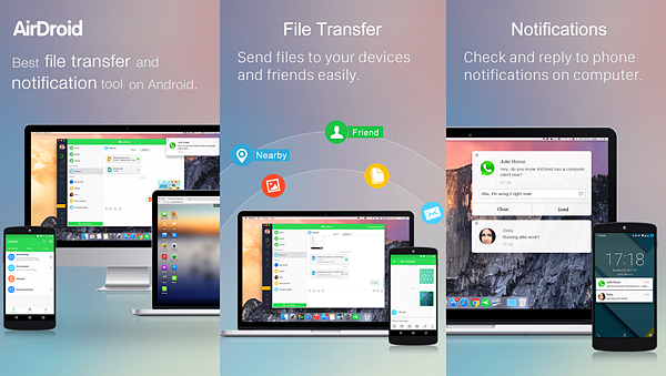 AirDroid App is Best Photo Transfer Apps for Android Users.