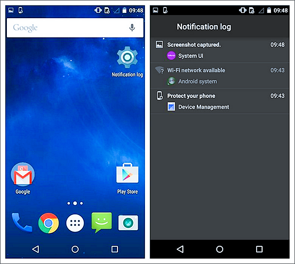 Using Android Notifications History
