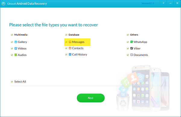 Andorid SMS Recovery