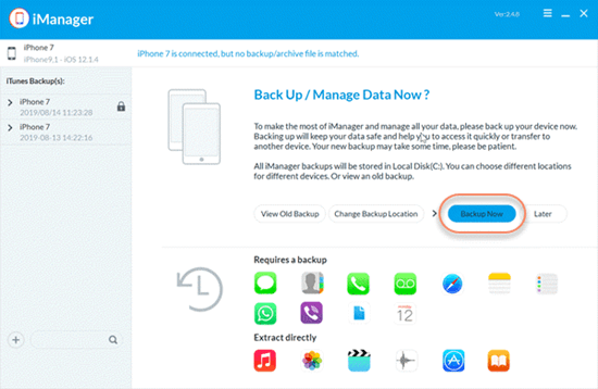Backup iOS data with Gihosoft iManager