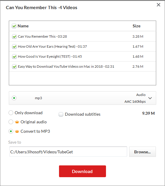 convert youtube playlist to mp3