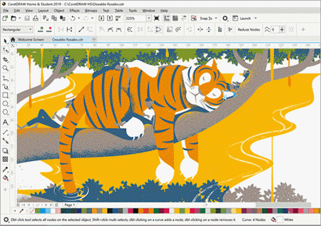 CorelDraw allows you to have full control of your work so that you can obtain dynamic results.
