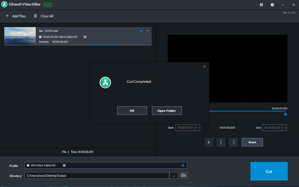 To cut a YouTube video with this free YouTube video cutter