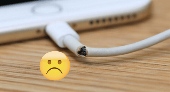 Check the Charging Cable & USB Adapter.