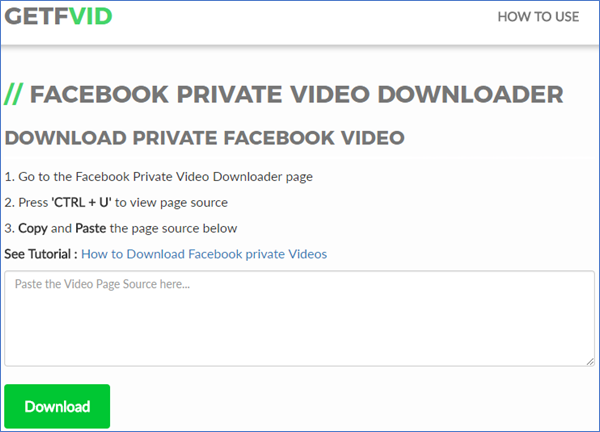 download facebook private video