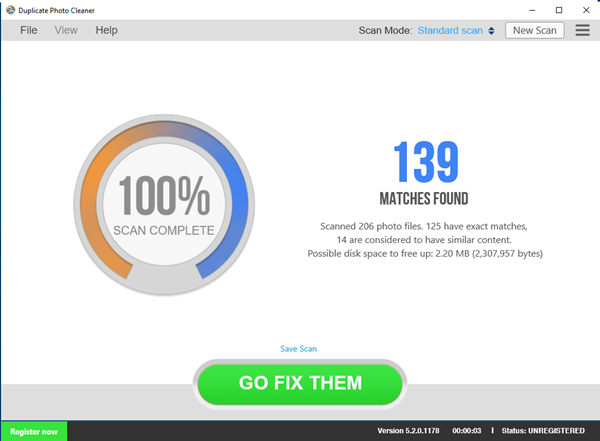 Using Duplicate Photo Cleaner to find and delete duplicate photos.