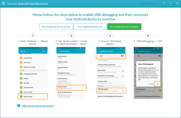 Turn on your phone's USB debugging.