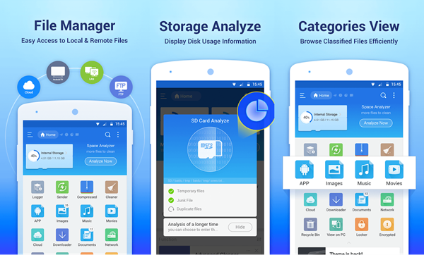 ES File Explorer is best Android File Transfer Alternatives.