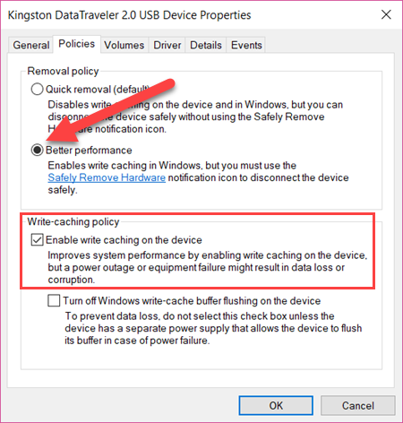Fix Slow USB Drive Transfer Speeds with Write Caching