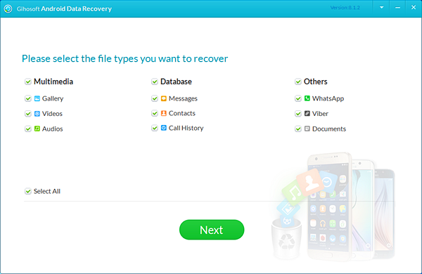 Gihosoft android data recovery