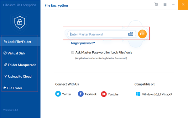 Gihosoft File Encryption is one of the top Best Free File Encryption Software.