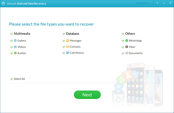 Gihosoft Free Android Data Recovery is one of the best Free Android Data Recovery Software to Restore Deleted Files.