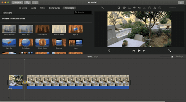 iMovie has all the premium video editing tools and functions