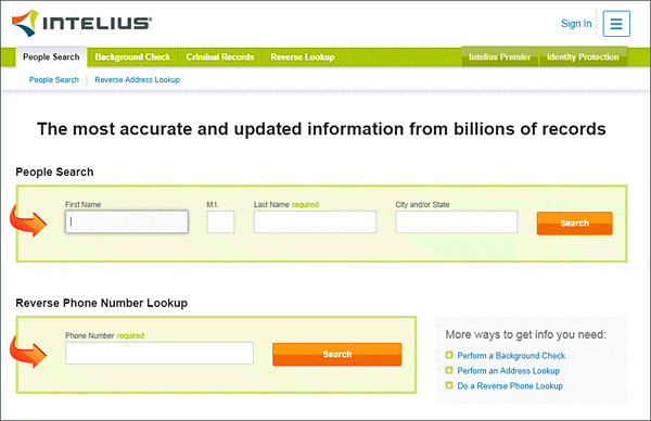 Intelius makes use of a search algorithm that skims through different phones and people’s directories to fetch the information on a number. 