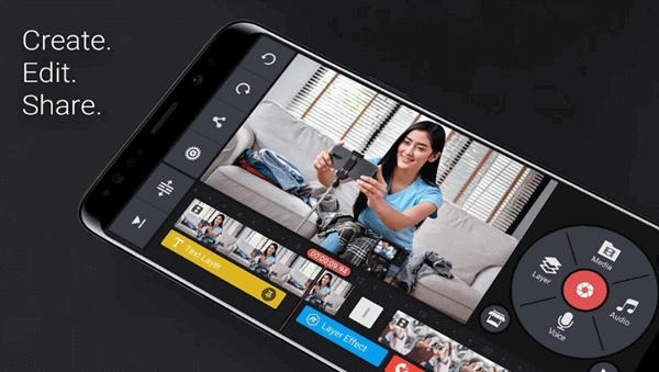 KineMaster is an advanced video editing tool that has been developed for iPhone and Android phones.
