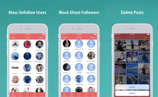 Unfollow does three things really well, unfollow inactive or non-followers, block ghost followers