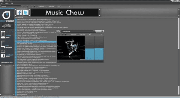 Music Chow is actually not the software; it is the website where you can get every song of any genre.