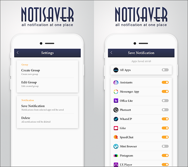 Using Notisaver : Notification History