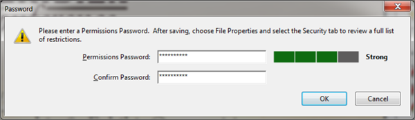 Restrict Editing of a PDF File