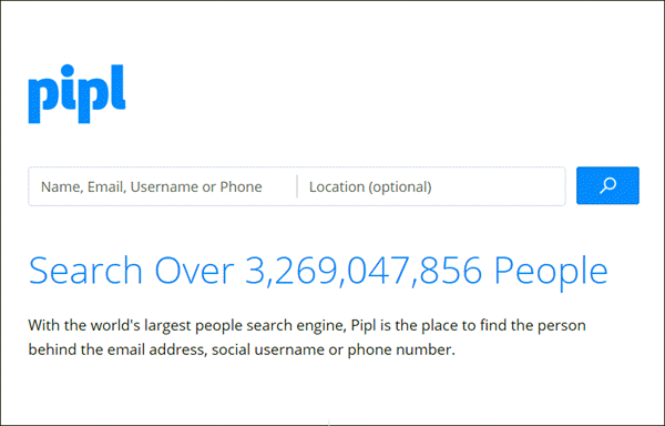 Pipl.com uses search engines to find out the results related to a number.