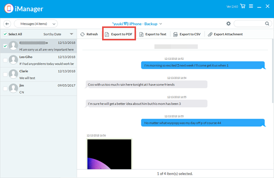 How to Print out Text Messages from iPhone for Court using iPhone Manager.