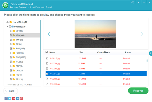 Recover Deleted Photos with 100% Free Software on Windows/Mac