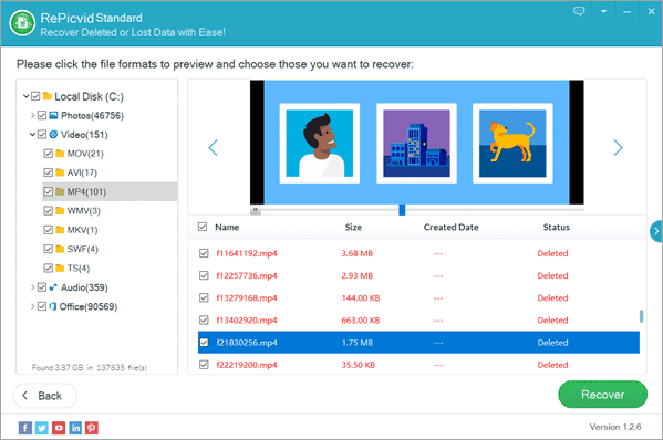 Preview and Recover the Data You Need