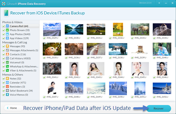 Directly Recover iPhone Lost Data after iOS 10 Upgrade