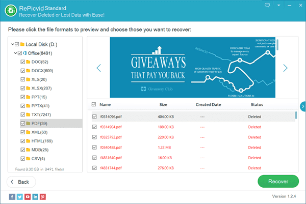 How to Recover Deleted PDF Files with RePidvid