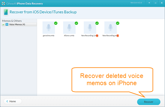 Recover Deleted Voice Memos on iPhone without Backup