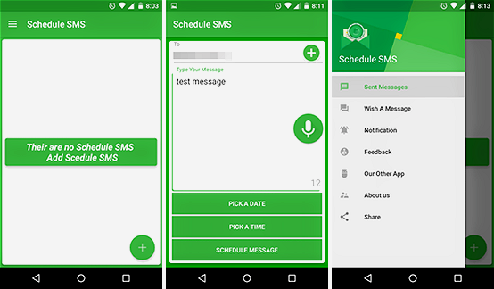 Schedule SMS to Schedule SMS Messages