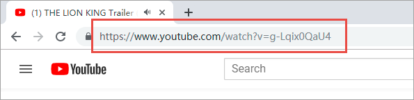 copy the URL in the address line