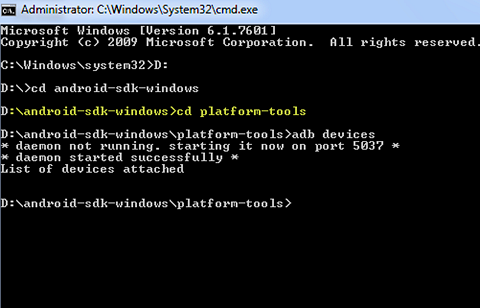 Using Android Debug Bridge to Unlock Android Phone with Broken Screen.