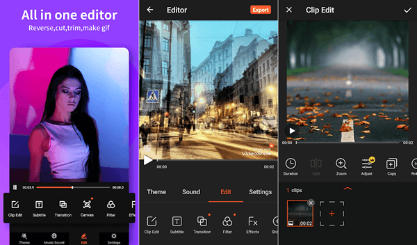 Video Show is an amazing mobile app that can be used to editing videos in a hassle-free manner.
