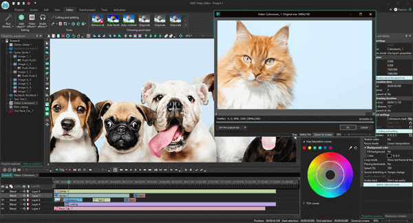 VSDC Video Editor is a free yet highly functional video editing software that enables you to merge videos with different transitions.