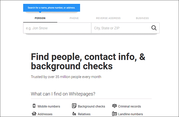 WhitePages is one of the most recommended reverse phone number search services.