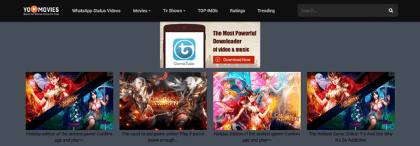 YoMovies is one of the best alternatives to GoMovies.